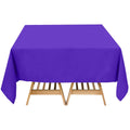 Premium Polyester Square Tablecloth 70"x70" Purple 220GSM Wrinkle - Resistant Table Cover - Bell Racket Store