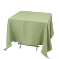 Premium Polyester Square Tablecloth 70"x70" Sage Green 220GSM Wrinkle - Resistant Table Cover - Bell Racket Store