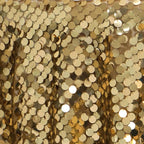 Sequin 72"x72" Table Overlay Square Tablecloth Gold - Big Payette Table Cover