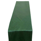 Premium Velvet 12"x108" Table Runner Hunter Emerald Green - Sheen Finish Reusable Table Decor