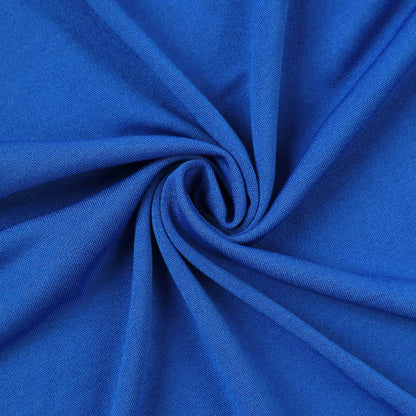 Premium Spandex Chair Cover with Foot Pockets for Banquet Chairs Royal Blue - Stretch 220GSM Fitted Slipcover - Bell Racket Store