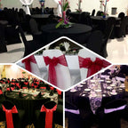 Premium Spandex Chair Cover with Foot Pockets for Banquet Chairs White - Stylish Stretch 220GSM Fitted Slipcover for Weddings - Bell Racket Store