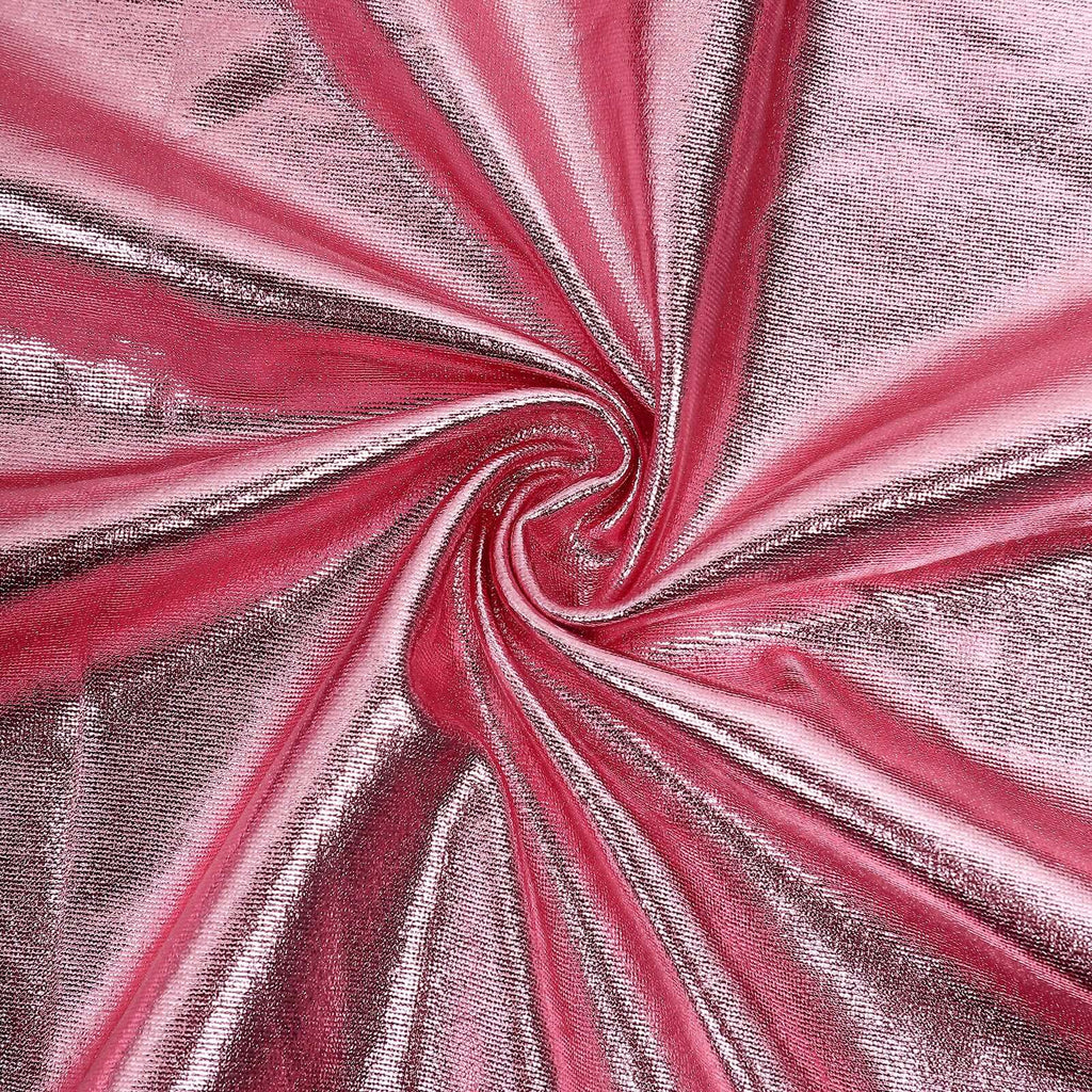 Stretch Spandex 72"x30" Rectangle Tablecloth Metallic Rose Gold - Form-Fitting Table Cover