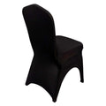 Premium Stretch Spandex Chair Cover for Banquet Chairs Black - Durable Fitted 160GSM Fabric with 3 - Way Open Arch & Foot Pockets - Bell Racket Store
