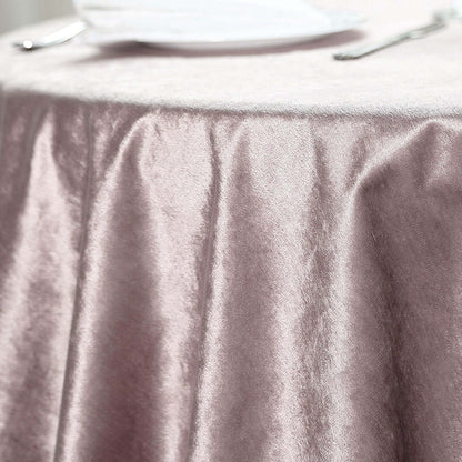 Velvet 72"x72" Table Overlay Square Tablecloth Mauve - Premium Soft Finish Table Topper