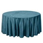 Premium Velvet 120" Round Tablecloth Peacock Teal - Reusable Soft & Seamless Table Cover - Bell Racket Store