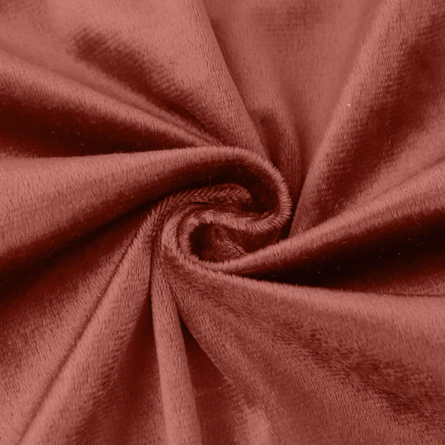 Premium Velvet 120" Round Tablecloth Terracotta (Rust) - Reusable Soft & Seamless Table Cover - Bell Racket Store