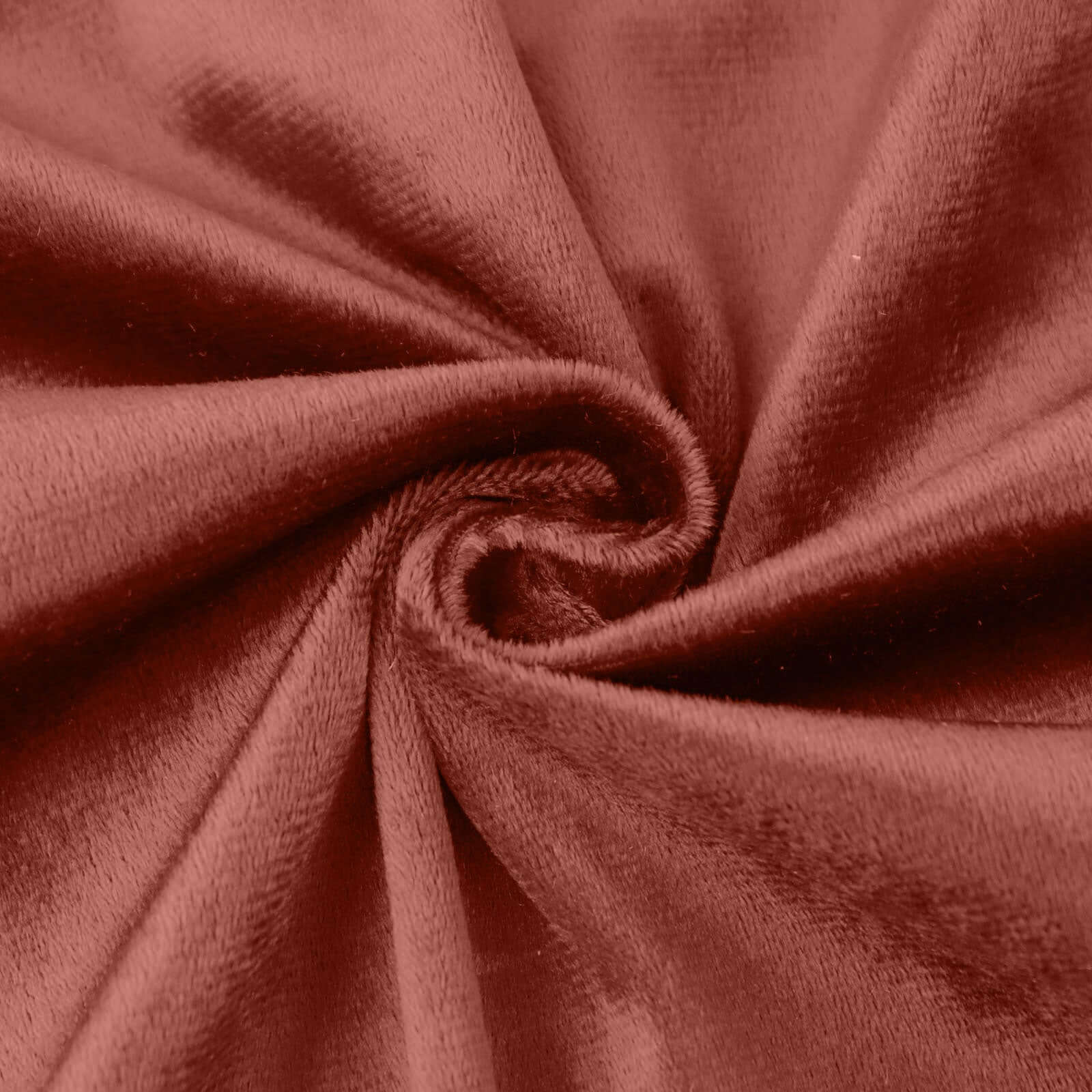 Premium Velvet 120" Round Tablecloth Terracotta (Rust) - Reusable Soft & Seamless Table Cover - Bell Racket Store