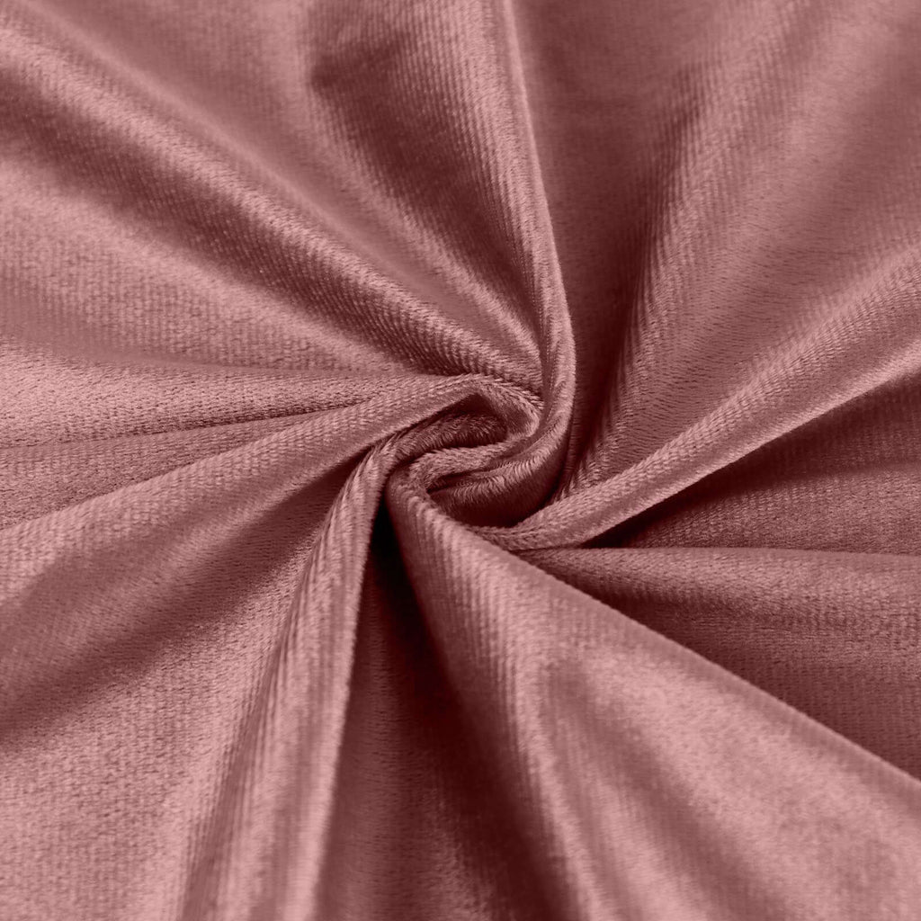 Premium Velvet 90"x132" Rectangle Tablecloth Dusty Rose - Reusable Soft & Seamless Table Cover - Bell Racket Store
