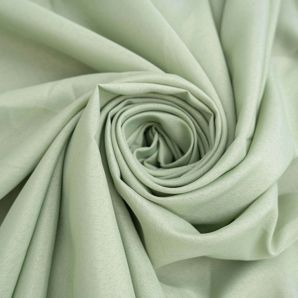 Polyester 120" Round Tablecloth Sage Green - Seamless Wrinkle-Resistant Table Cover