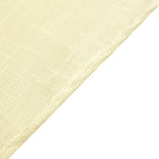 Linen 72"x72" Table Overlay Square Tablecloth Ivory - Slubby Textured Wrinkle-Resistant Design for Stylish Occasions