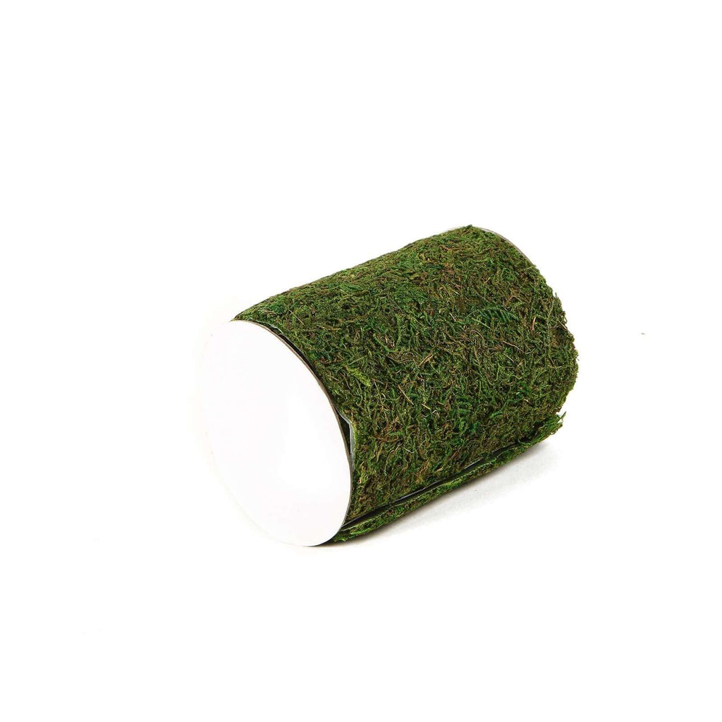 4ft 5" Wide Green Preserved Moss Ribbon Roll, DIY Craft Ribbon