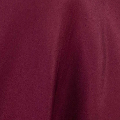 Premium Polyester 132" Round Tablecloth Burgundy - Seamless 220GSM Wrinkle-Resistant Table Cover