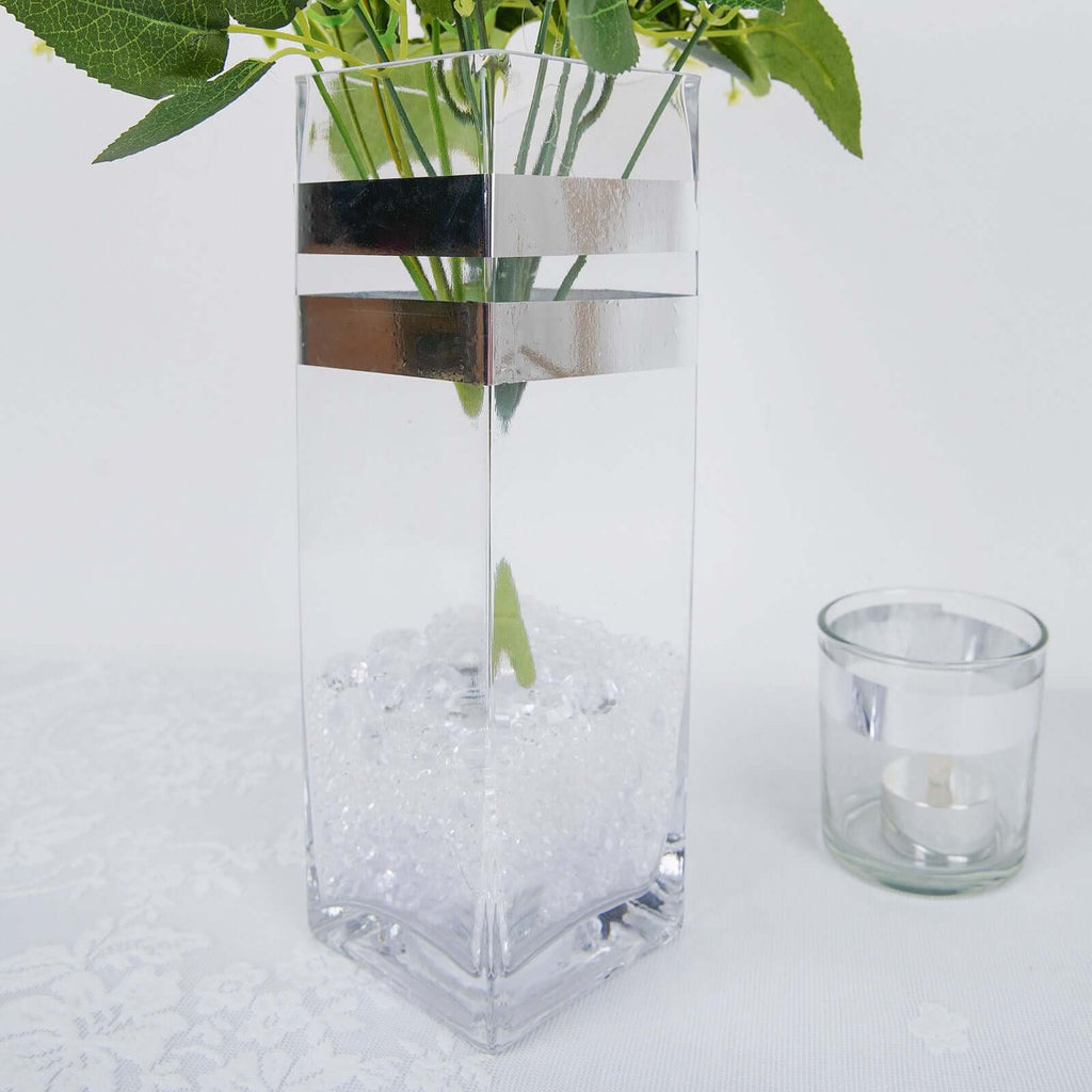 100 Yds 3/4" Silver Metallic Film Tape Adhesive, DIY Floral Wrap Craft Decor Tape - Polyester with Acrylic