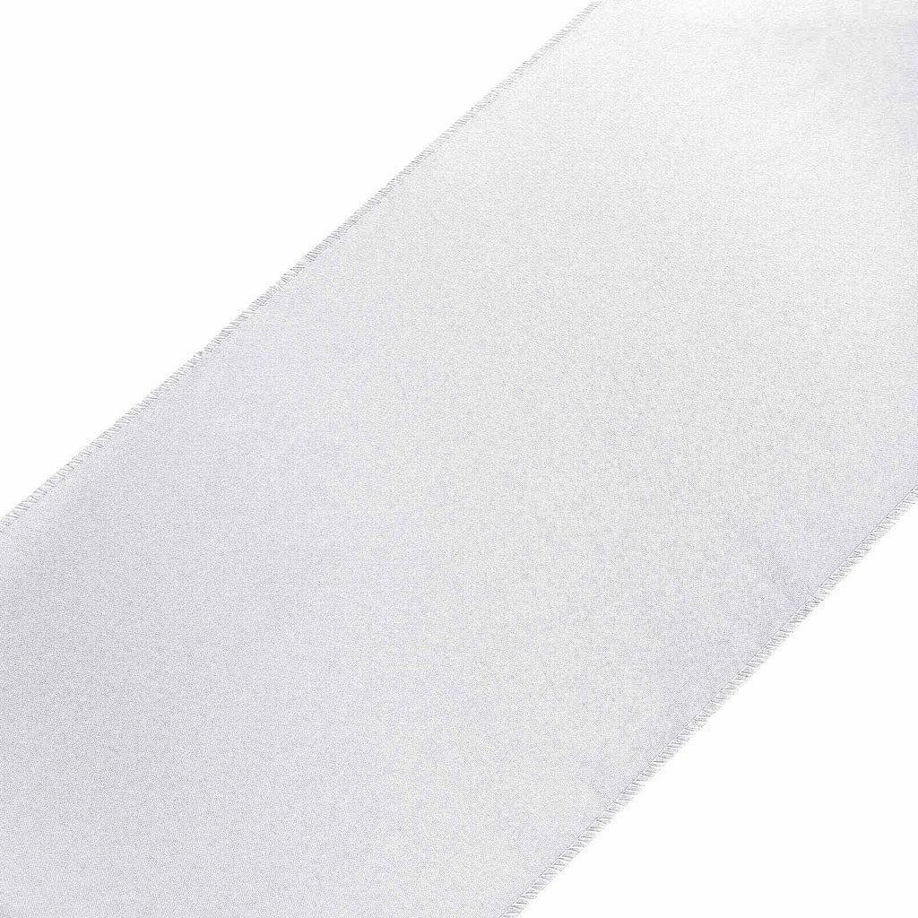 Polyester 12"x108" Table Runner White - Durable & Wrinkle-Resistant Table Decor for All Occasions