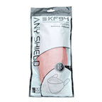 10 Pack Dusty Rose Breathable KF94 Face Mask, 3D Fish-Design Mouth Shields for Adult, 4-Layer Protective Face Masks with Adjustable Nose Clip