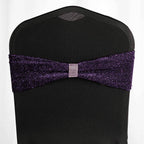 10 Pack Rhinestone Napkin Rings with Velcro Brooch Buckle Pink - Stylish Design for Chair Sashes