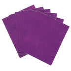 10 Pack Purple Self-Adhesive Glitter DIY Craft Foam Sheets - 12"x10"