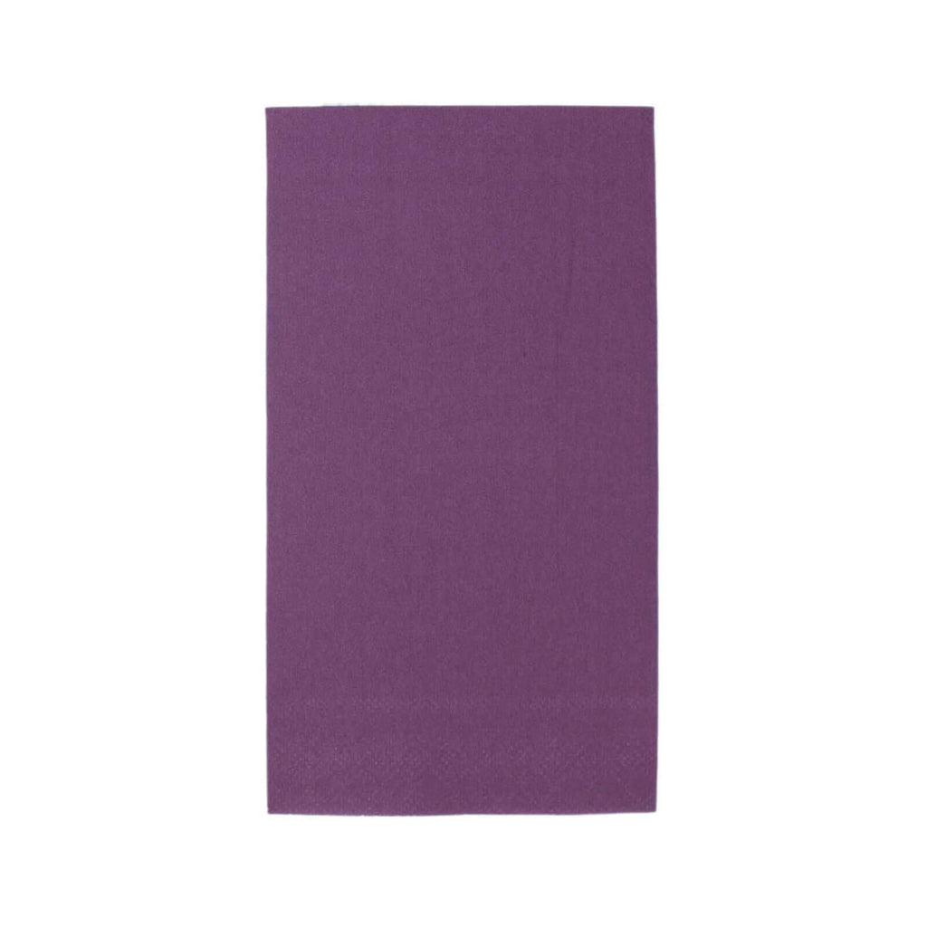50-Pack Paper Napkins Purple - Soft Disposable 2-Ply Dinner Napkins for Weddings