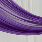 Purple Sheer Backdrop Drape â€“ 5ftx32ft Wedding Arch & Ceiling Decor Panel, Wrinkle Free with Soft Shimmer - Bell Racket Store