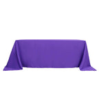 Polyester 90"x132" Rectangle Tablecloth Purple - Seamless Wrinkle-Resistant Table Cover