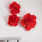 4 Pack 16" Large Red Real Touch Artificial Foam DIY Craft Roses