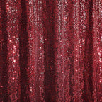 8ftx8ft Burgundy Sequin Event Curtain Drapes, Backdrop Event Panel