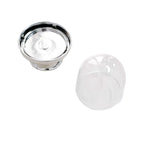 12-Pack Fillable Mini Pedestal Candy Container Clear/Silver - Stylish Candy Treat Favor Containers with Dome Lid 3"