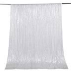 8ftx8ft Silver Sequin Event Curtain Drapes, Backdrop Event Panel
