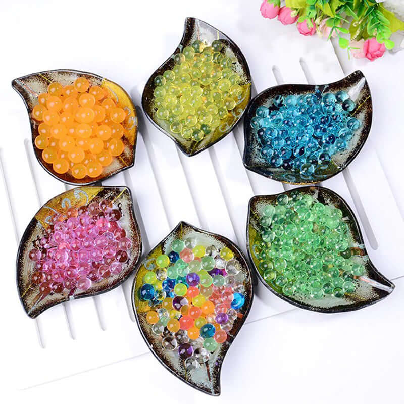 Water Gel Beads Vase Filler Apple Green - Large Nontoxic Jelly Balls for Floating Candles & Floral Displays 10g