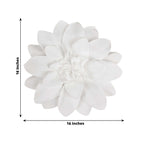 4 Pack 16" White Real-Like Soft Foam Craft Daisy Flower Heads
