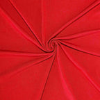 Red 4 - Way Stretch Spandex Event Curtain Drapes, Wrinkle Free Backdrop Event Panel with Rod Pockets - 5ftx18ft - Bell Racket Store