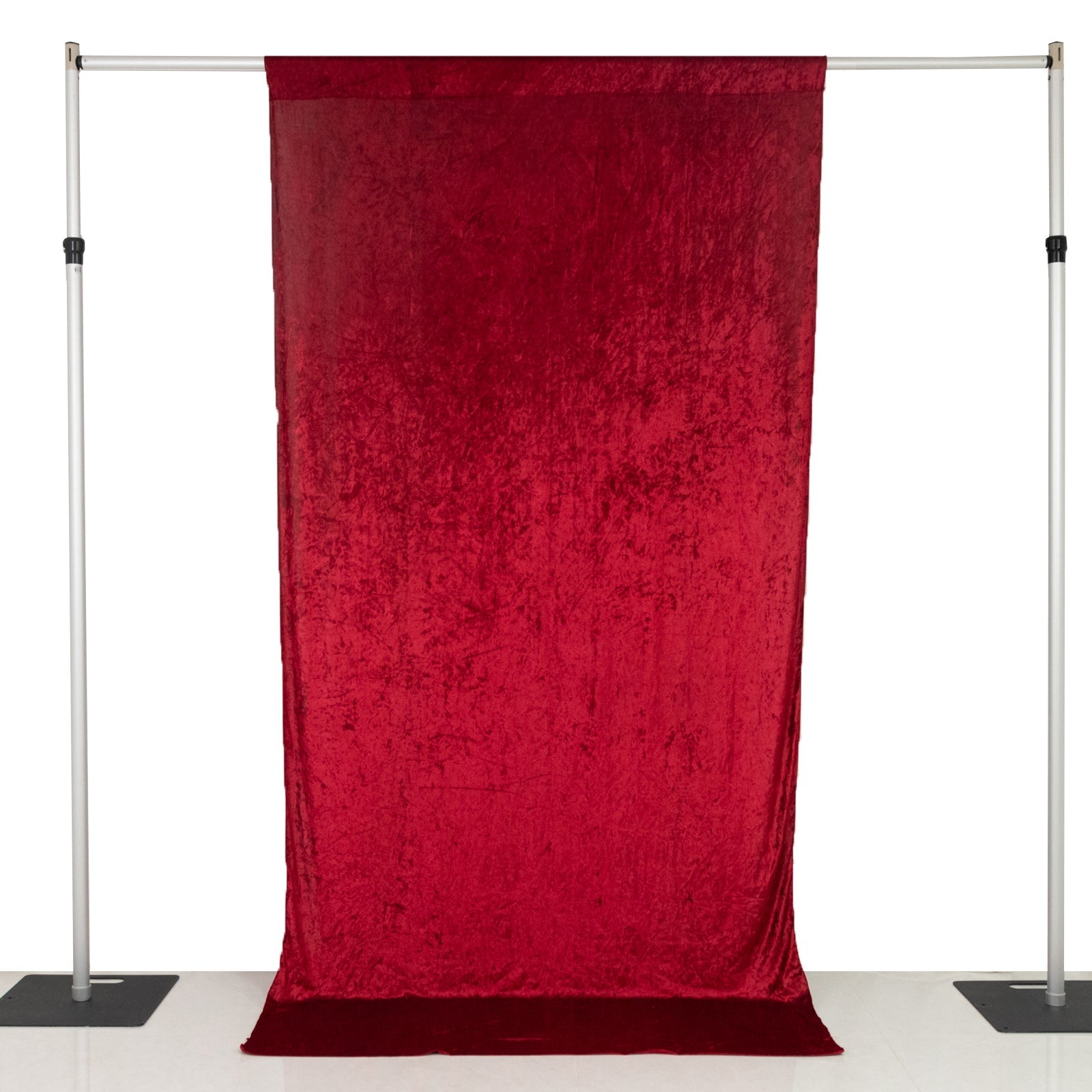 Red Crushed Velvet Backdrop Curtain â€“ 5ft x 10ft Event Drape with Rod Pocket, Privacy Panel for Photo Booths & Events - Bell Racket Store