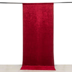 Red Crushed Velvet Backdrop Curtain â€“ 5ft x 12ft Event Drape with Rod Pocket, Privacy Panel for Photo Booths & Events - Bell Racket Store