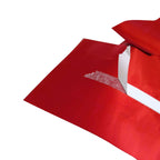 Red Heart Chain Foil Fringe Curtain Party Backdrop, Metallic Red Tinsel Streamer Party Decor - Door Window Foil Curtain - 3ftx6.5ft - Bell Racket Store