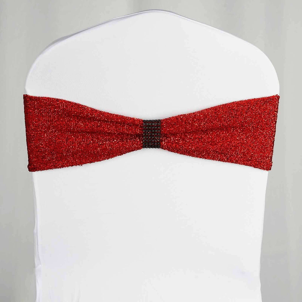 10 Pack Rhinestone Napkin Rings with Velcro Brooch Buckle Black - Stylish Design for Chair Sashes