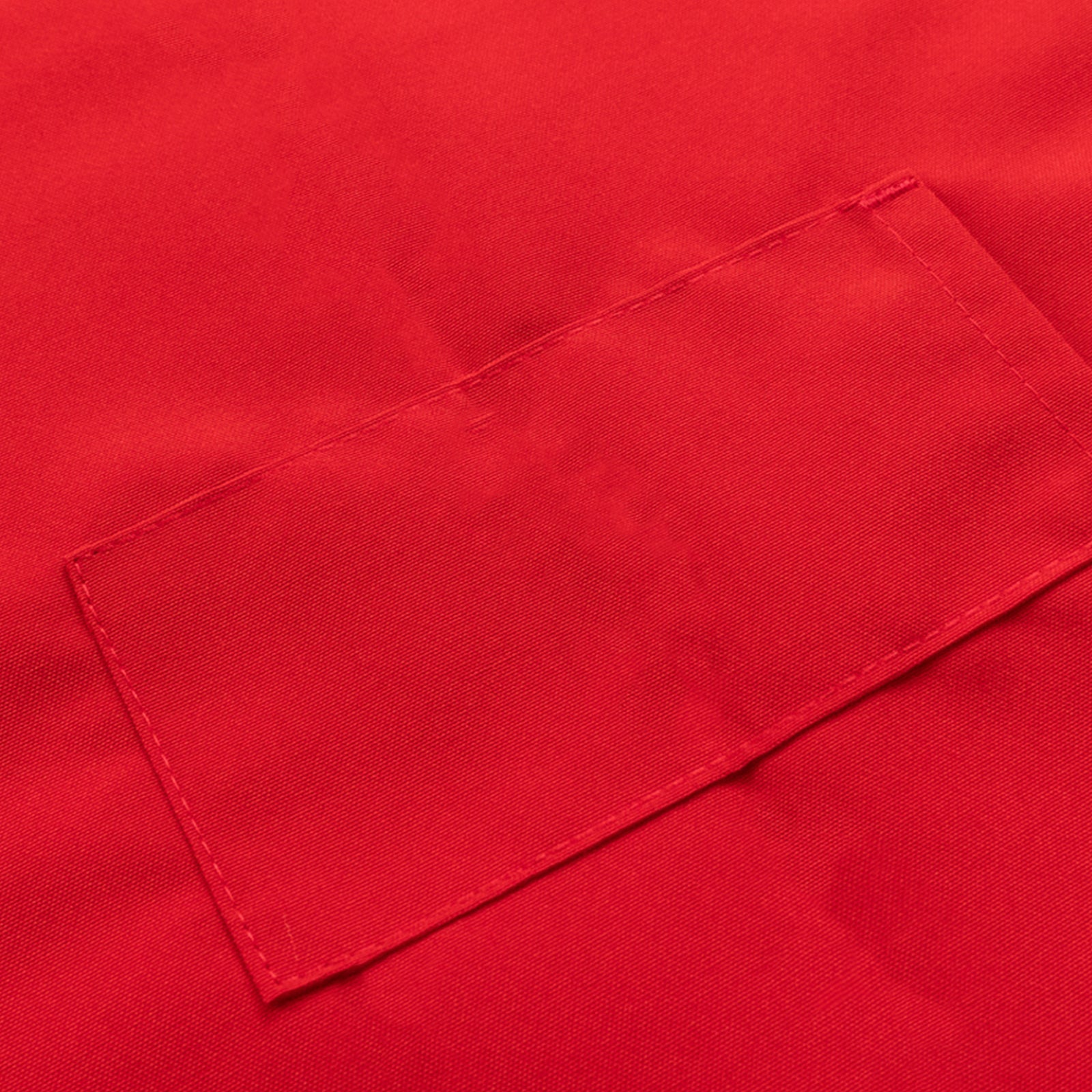 Red Premium Polyester Cooking Chef Apron with Adjustable Neck and Long Ties, Waterdrop Resistant 2 Pockets Unisex Kitchen Bib Apron - Bell Racket Store