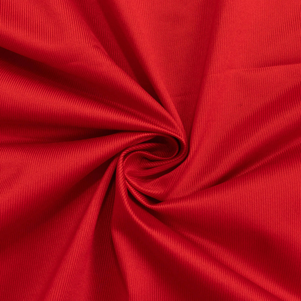 Red Scuba Polyester Event Curtain Drapes, Durable Flame Resistant Backdrop Event Panel Wrinkle Free with Rod Pockets - 5ftx14ft - Bell Racket Store