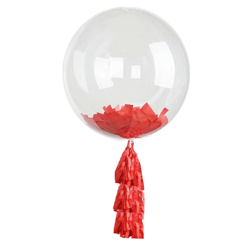 24" Clear Fully Transparent Durable PVC Helium or Air Bubble Balloon
