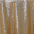 Sequin 132" Round Tablecloth Champagne - Seamless Dazzling Table Cover