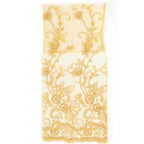 Organza Chiavari Chair Slipcover with Floral Sequin Embroidery Gold - Lace Chair Back Cover