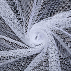 Lace 108" Round Tablecloth White - Premium Design for Formal Table Settings