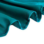 Satin 72"x72" Table Overlay Square Tablecloth Peacock Teal - Smooth Finish Table Cover