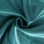 Satin 120" Round Tablecloth Peacock Teal - Stylish Seamless Table Cover
