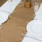 Satin 12"x108" Table Runner Taupe - Stylish Table Linen
