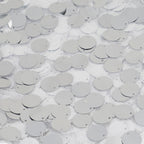 54"x4 Yards Silver Big Payette Sequin Fabric Roll, Mesh Sequin DIY Craft Fabric Bolt