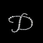 12 Pack 1.5" Clear Rhinestone Monogram Letter Jewel Sticker Self Adhesive DIY Diamond Decor - D