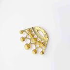 Rhinestone Metal Crown Sash Band Buckle Gold - Glittering Tiara Accent for Weddings & Special Occasions 2" - Bell Racket Store