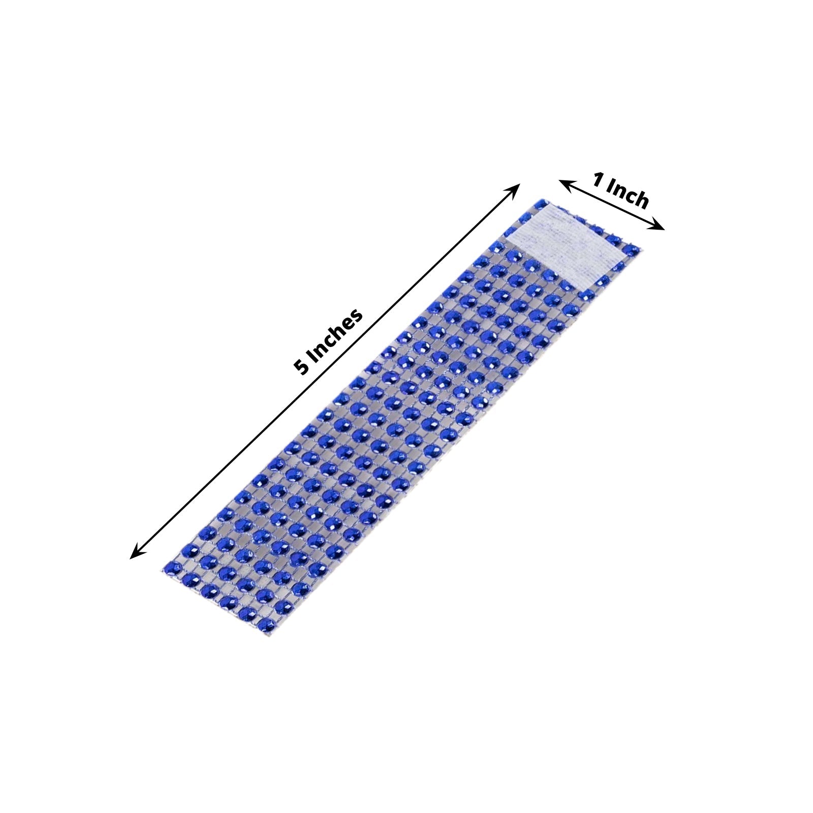 10 Pack Rhinestone Napkin Rings with Velcro Brooch Buckle Royal Blue - Stylish Design for Chair Sashes