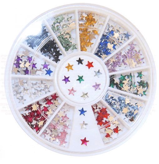 600 Pcs Apple Green Star Shape Stick-On Diamond Rhinestone Stickers, DIY Self Adhesive Craft Gems